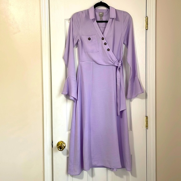 ASOS Dresses & Skirts - ASOS lilac  wrap dress US 2 EU 34